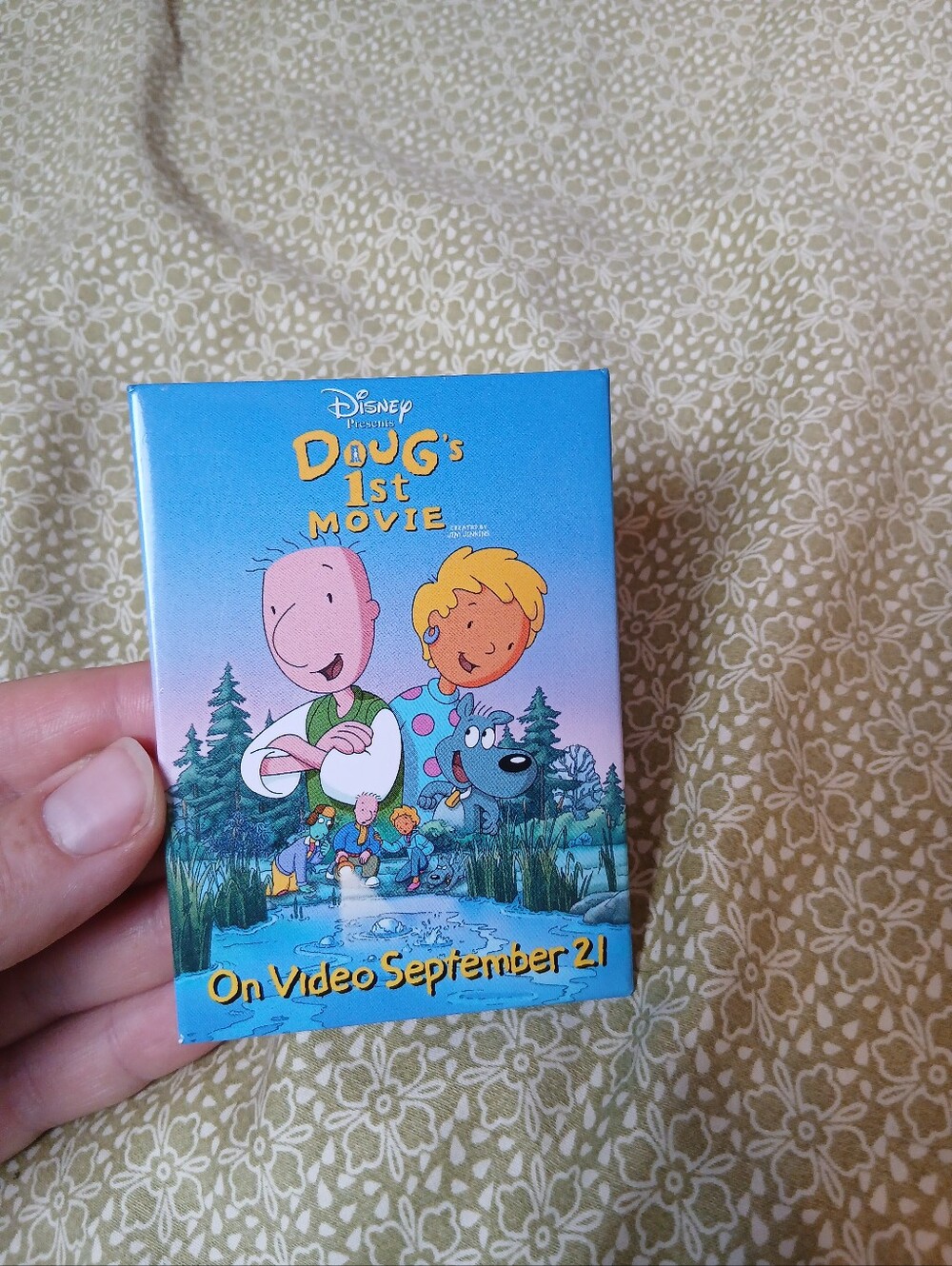 Doug Pin Disney's Doug's 1st movie 1999 90s Cartoon Patty Badge Kid Accessories